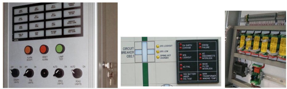 ADDA DIN Rail Alarm Annunciator Systems for Industrial Monitoring and Protection. Mimic Cape